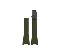 Correa de reloj de silicona Compatible con Casio G-SHOCK GST-S130/S110/S120/B100/W300(Army green-black)
