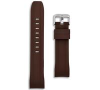 Correa de reloj de silicona con extremo curvado de 22 mm, compatible con Seiko SKX, 22mm, Silicona, Sin piedra preciosa