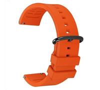 Correa de reloj de silicona Correa de reloj de goma de liberación rápida Correa de reloj de 20 mm, 22 mm y 24 mm Correa de reloj de repuesto Correa de reloj verde(Orange-Black,22mm)