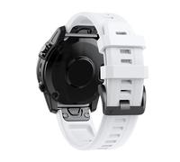 Correa de reloj de silicona de 20mm de desmontaje rápido compatible con Garmin Fenix 7S Pro Solar/6S/5S Plus/Epix Pro/S70 42/Descent Mk2S(White,For Fenix 7S)