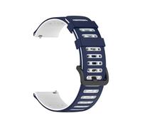 Correa de reloj de silicona de 22 mm compatible con pulseras deportivas de repuesto for SUUNTO VERTICAL/5 9 PEAK PRO/RACE(White Black)