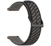 Correa de reloj de silicona de 22 mm, diseño de agujero oblicuo, ajuste cómodo y transpirable para Suunto Race2 Run Vertical 9 Peak Pro actividades deportivas (gris)
