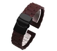 Correa de reloj de silicona de liberación rápida, correa de repuesto unisex de 15 a 22 mm, correa de hebilla plegable de acero inoxidable, adecuada for reloj inteligente, reloj de cuarzo, reloj tradic