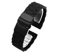 Correa de reloj de silicona de liberación rápida, correa de repuesto unisex de 15 a 22 mm, correa de hebilla plegable de acero inoxidable, adecuada for reloj inteligente, reloj de cuarzo, reloj tradic