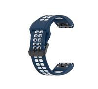 Correa de reloj de silicona de liberación rápida de 26 y 22MM compatible con Garmin Fenix 8 E 43 47 51mm 7X 7 6 6X Pro 5 5X Plus 3 HR(Blue white,22mm)