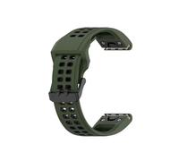 Correa de reloj de silicona de liberación rápida de 26 y 22MM compatible con Garmin Fenix 8 E 43 47 51mm 7X 7 6 6X Pro 5 5X Plus 3 HR(Army green black,26mm)