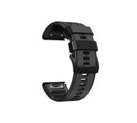 Correa de reloj de silicona de liberación rápida de 26mm apta for Garmin Instinct 2X Correa Solar Fenix 6X Pro 5X Plus 7X accesorios de pulsera (Color : Carbon gray black 02, Size : Quickfit 26mm