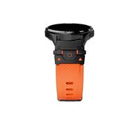 Correa de reloj de silicona de lujo de 22mm Compatible con Huawei Watch GT5/4 5/3pro 46mm Correa de reloj con conector de metal de Compatible con Huawei Watch 4/4Pro Ultimate Men pulsera(Black orange,