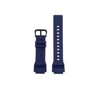 Correa de reloj de silicona de resina de 18mm Compatible con Casio WS-1400H WS1300 WS-1500 W-737H AE-1500 pulsera de reloj de moda for hombre en negro, azul, verde y rojo(Blue-Black)