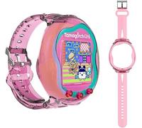 Correa de reloj de silicona para Tamagotchi Uni (2023), consola de juegos para mascotas, pulsera para máquina virtual Tamagotchi Uni, funda protectora de TPU para niños, adolescentes y adultos (rosa)