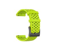 Correa de reloj de silicona Spartan Sport Muñeca impermeable HORA/Baro a prueba de sudor de banda for Suunto 9 D5 Reemplace WatchBand 24mm apta for suunto(GREEN BLUE,Women Size)