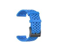 Correa de reloj de silicona Spartan Sport Muñeca impermeable HORA/Baro a prueba de sudor de banda for Suunto 9 D5 Reemplace WatchBand 24mm apta for suunto(Coal Black,Men Size)