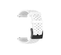 Correa de reloj de silicona Spartan Sport Muñeca impermeable HORA/Baro a prueba de sudor de banda for Suunto 9 D5 Reemplace WatchBand 24mm apta for suunto(Silver Yellow,Women Size)