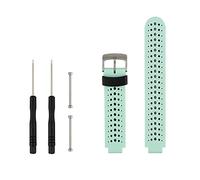 Correa de reloj de silicona suave para Garmin Forerunner 235 de Fit-power, repuesto ideal para Garmin Forerunner 235, 220, 230, 620, 630 y 735, Mint Green&Black