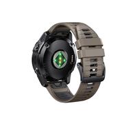 Correa de reloj de silicona suave Quic kFit de 22mm 26mm Compatible con Garmin Fenix 7 7X Pro 6 6X 5 5X Plus Epix Pro Sports Band(Brown Dark Grey,For Width 22mm)