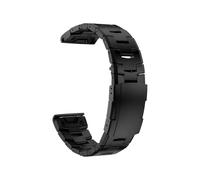 Correa de reloj de titanio Quick Fit de 26 mm y 22 mm for Garmin Fenix E 8 7 7X Pro 6 6X 5 5X Plus/Epix Pro/MARQ/TACTIX con banda de metal(Black 2,Quick Fit 26mm)