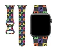 Correa de reloj de videojuegos compatible con correas de Apple Watch de 38 mm, 40 mm, 41 mm, para mujeres y hombres, correa deportiva de silicona suave de repuesto para iWatch Series SE 10 9 8 7 6 5 4