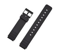 Correa de reloj deportiva TPU 16 mm, resistente al agua, compatible con Casio MQ-24, MQ-27, MQ-76, MQ24, MW-59 y MW-240(Black)
