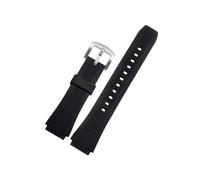 Correa De Reloj Deportivo De Goma De Silicona Negra Apta For Casio Edifice EF-552 Correas De Reloj EF-552D Pulsera De Hombre Con Cierre Inoxidable 25 * 20mm