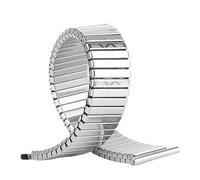 Correa de reloj elástica de 10mm, 12mm, 14mm, 16mm, 18mm, 20mm, expansión elástica, correa de reloj de acero inoxidable for hombres y mujeres(Silver,16mm)