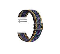Correa de reloj elástica de nailon for Samsung Galaxy Watch 6Classic 47mm 43mm for Watch 4/5 44mm 40mm Band for Watch 4 Classic 42mm 46mm Watch 5Pro 45mm(Ethnic style purple flower,20mm)