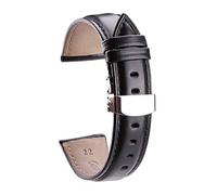 Correa de Reloj,Elegantes Bandas de Repuesto Correas de Reloj,18/19/20/21/22/24 mm Correa de Reloj de Cuero Genuino Liso Correa de Reloj Simple for Hombres y Mujeres Pulsera de Reloj Suave y Agradable