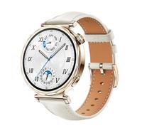 Correa de reloj en Cuero para Huawei Watch GT5 - 18MM White + Gold