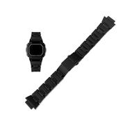 Correa de reloj for hombre apta for Casio G-SHOCK DW5600 GW-M5610 Correa de reloj de acero y plástico compuesto apta for pulsera de la serie GA-2100 DW-6900 9400 de 16 mm