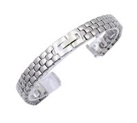 Correa de reloj for mujer, brazalete metálico, tamaño pequeño, universal, de acero inoxidable.(Silver,6mm)