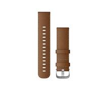 Correa de reloj Garmin 22mm de liberación rápida, cuero, marrón | Correa oficial de relojes Garmin, 22mm, compatible con algunos modelos Forerunner y Venu, uso diario, duradero