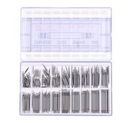 Correa de reloj genérica de 360 piezas, barra de resorte, pasadores de conexión, kit de reparación de acero