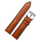 Correa de reloj Genuineleather de liberación rápida para fósil FTW1114 4016me3110 FS5436 24 20 20 mm de banda de vigilancia para Pro 2 Gear S2 S3 (Color: Azul de plateado, Tamaño: 20 mm)