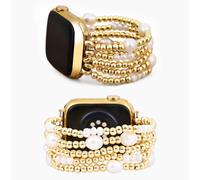 Correa de reloj inteligente Cape Diablo para mujer - Correa de piedras preciosas hecha a mano - Compatible con esferas Apple de 38 mm a 45 mm