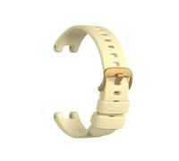 Correa De Reloj Inteligente De Repuesto De Silicona Suave For Deporte, Compatible Con Pulseras For Garmin/Lily, Accesorios For Cinturón(Light Yellow)