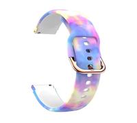 Correa de reloj inteligente de silicona con estampado de 18mm Compatible con Garmin Vivoactive 3S 4S/Rey/Venu 2S/Forerunner 265S 255S (Color : TG, Size : For Garmin Rey)