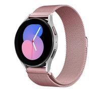 Correa de Reloj Magnética de Metal, Correa de Reloj de Liberación Rápida Tejida de Malla, Correa de Reloj de Liberación Rápida Banda de Bucle de Malla Milanesa de Metal Cierre Magnético ( Color : Pink