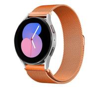 Correa de Reloj Magnética de Metal, Correa de Reloj de Liberación Rápida Tejida de Malla, Correa de Reloj de Liberación Rápida Banda de Bucle de Malla Milanesa de Metal Cierre Magnético ( Color : Oran