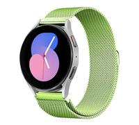 Correa de Reloj Magnética de Metal, Correa de Reloj de Liberación Rápida Tejida de Malla, Correa de Reloj de Liberación Rápida Banda de Bucle de Malla Milanesa de Metal Cierre Magnético ( Color : Gree