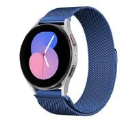 Correa de Reloj Magnética de Metal, Correa de Reloj de Liberación Rápida Tejida de Malla, Correa de Reloj de Liberación Rápida Banda de Bucle de Malla Milanesa de Metal Cierre Magnético ( Color : Blue