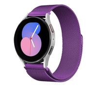 Correa de Reloj Magnética de Metal, Correa de Reloj de Liberación Rápida Tejida de Malla, Correa de Reloj de Liberación Rápida Banda de Bucle de Malla Milanesa de Metal Cierre Magnético ( Color : Purp