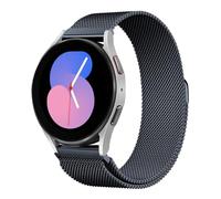 Correa de Reloj Magnética de Metal, Correa de Reloj de Liberación Rápida Tejida de Malla, Correa de Reloj de Liberación Rápida Banda de Bucle de Malla Milanesa de Metal Cierre Magnético ( Color : Blac