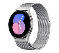 Correa de Reloj Magnética de Metal, Correa de Reloj de Liberación Rápida Tejida de Malla, Correa de Reloj de Liberación Rápida Banda de Bucle de Malla Milanesa de Metal Cierre Magnético ( Color : Silv