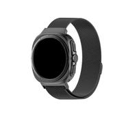 Correa de reloj Milan for Samsung Watch 7 Ultra, correa de acero inoxidable for Samsung Galaxy 7 Ultra de 47mm(Black)