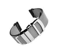 Correa de reloj milanesa compatible con for Garmin Tactix 7Pro Fenix 7X 6X 7 5 6 Pro 5X 3HR Pulsera de metal de 22 mm y 26 mm(Silver-Black 1,For Garmin 22mm)