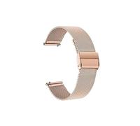 Correa de reloj milanesa de acero inoxidable apta for Garmin Vivomove HR/3/3S/Vivoactive 4/4S/3/Venu/Luxe/Style correa de reloj de liberación rápida (Color : Rose Gold, Size : Vivoactive 4S)