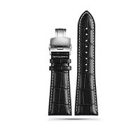 Correa de reloj para hombre de piel de cocodrilo auténtica de la marca Cong Yi 22 23 24 26 28 mm de ancho compatible con las correas de reloj diésel, 23mm, Cuero, Sin piedra preciosa