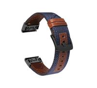 Correa de reloj Quickfit de 22 y 26 mm para Garmin Fenix 7 7X 6 6X Pro 5X 5 Plus 3HR 935 Epix Correa de reloj de piel auténtica, 26mm MK1 MK2 MK2i, Cuero, No es una piedra preciosa