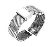Correa de reloj, reloj de repuesto, accesorios de reloj 18 mm 20 mm 22 mm 24 mm Correa de reloj universal Correa de reloj de liberación rápida Correa de malla de acero inoxidable Pulsera negra Muchos