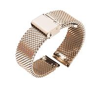 Correa de reloj, reloj de repuesto, accesorios de reloj 18 mm 20 mm 22 mm 24 mm Correa de reloj universal Correa de reloj de liberación rápida Correa de malla de acero inoxidable Pulsera negra Muchos