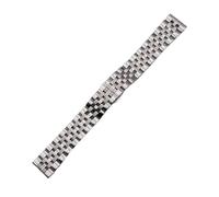 Correa de reloj repuesto acero inoxidable for hombre y mujer con cierre desplegable metal, eslabón desmontable longitud ajustable